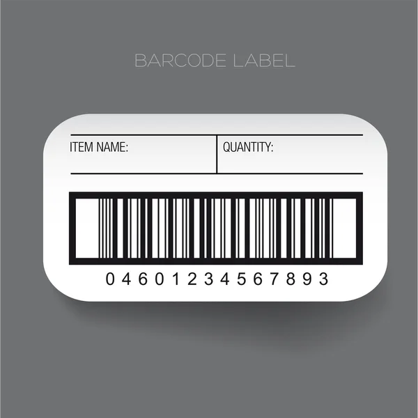 Barcode label sjabloon vector — Stockvector