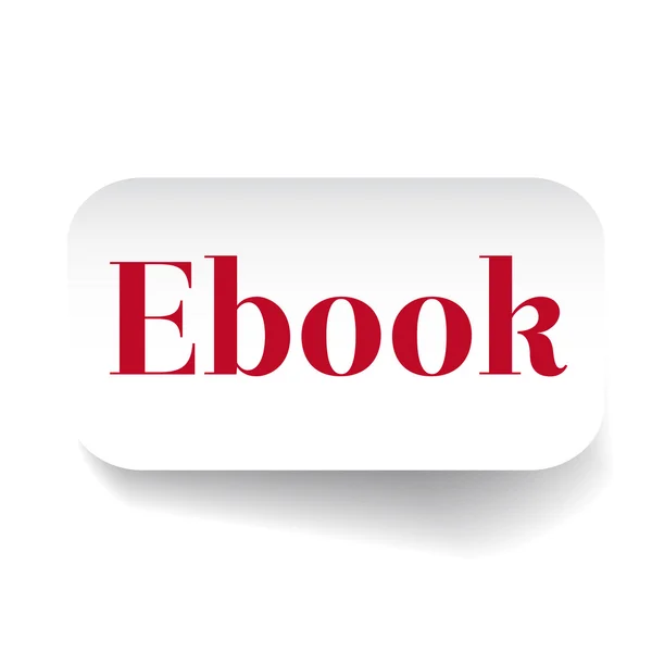 EBook etikett vektor — Stock vektor