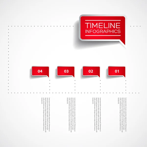 Vector Infographic timeline report template — Stock Vector