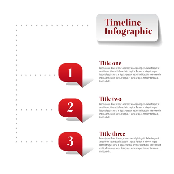 Vector infographic tijdlijn rapportsjabloon — Stockvector