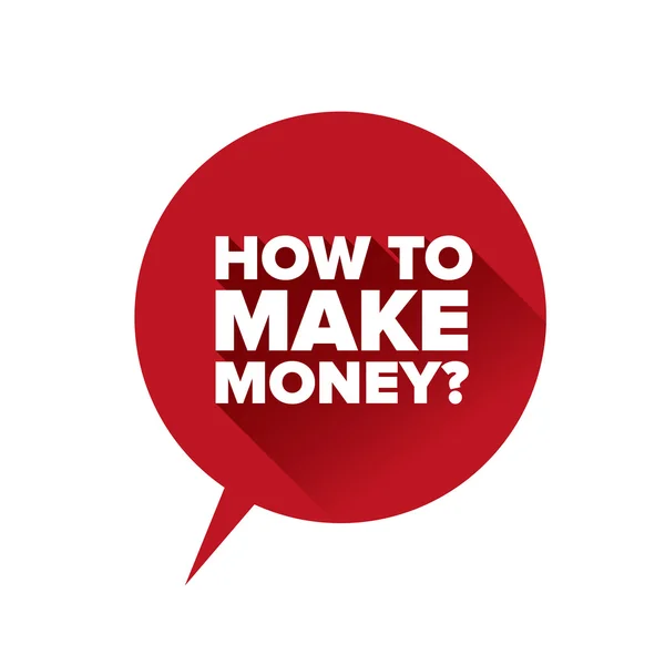 How to make money? Flat design vector — Stock Vector