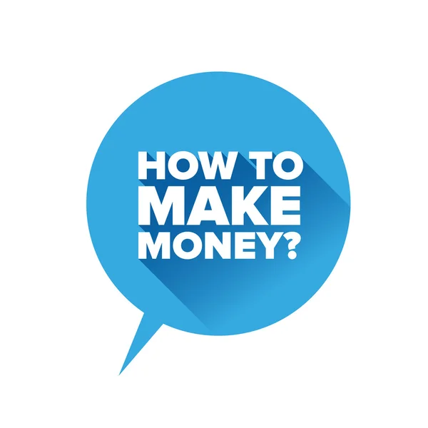 How to make money? Flat design vector — Stock Vector