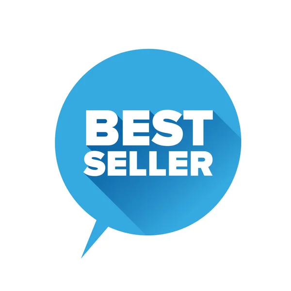 Bestseller sticker. platte ontwerp vector — Stockvector