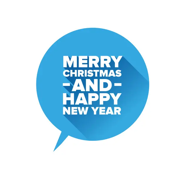 Merry Christmas and Happy new Year. Flat design vector — Stock Vector