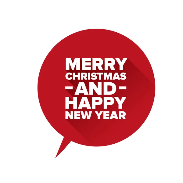 メリー クリスマスと新年あけましておめでとうございます。フラット デザインのベクトル — ストックベクタ