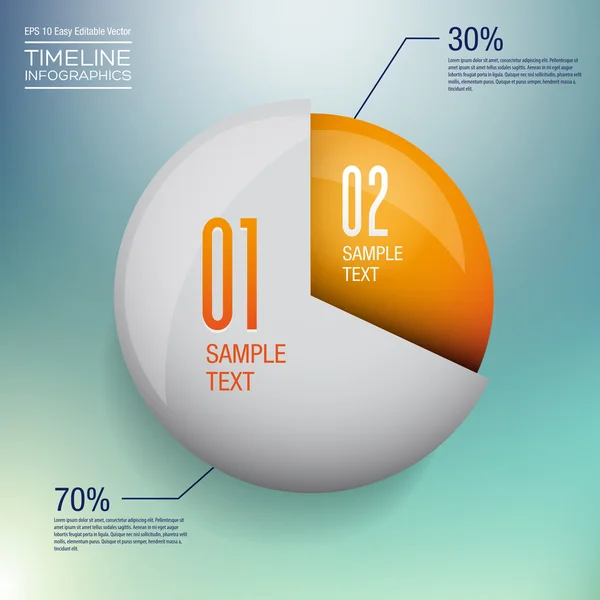 Moderne infographics vector ontwerpsjabloon — Stockvector