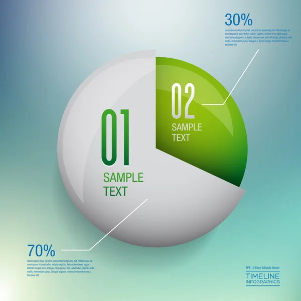 Modern infographics vector design template — Stock Vector