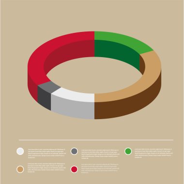 renkli iş çizelgesi. vektör