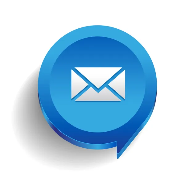 E-Mail-Symbol-Schaltfläche Vektor — Stockvektor