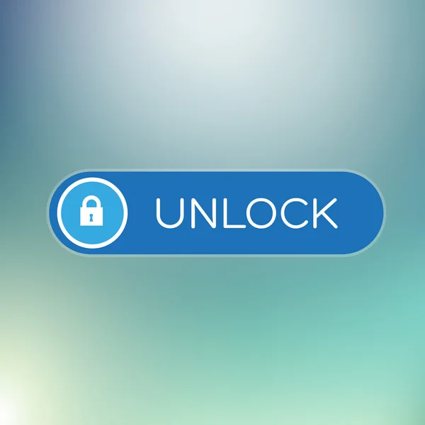 Elemento de interface de usuário moderno - Desbloquear — Vetor de Stock
