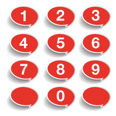 numaralarını ayarlayın. vektör tasarımı