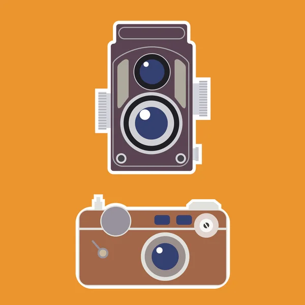 Vintage camera vector — Stockvector