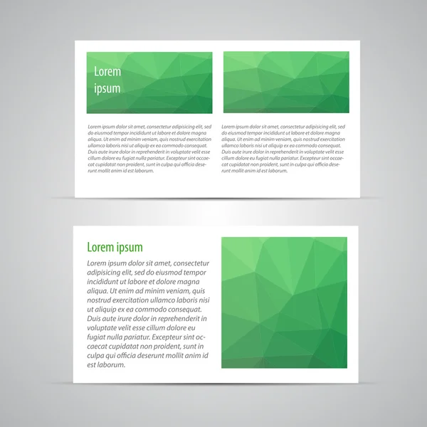 Brochure page vector design template — Stock Vector