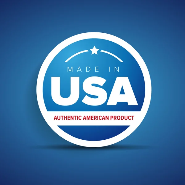 Made in USA - authentisches amerikanisches Produkt — Stockvektor