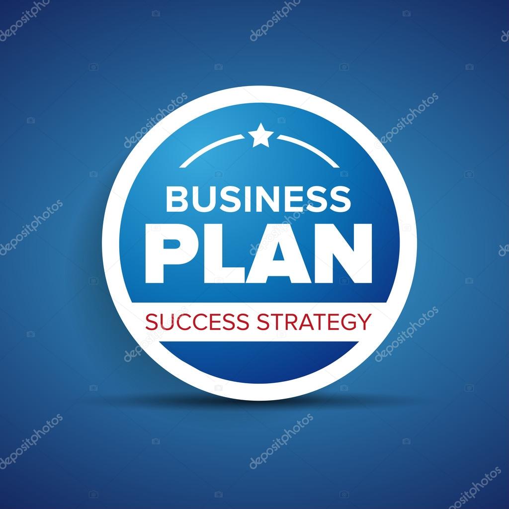 Business plan label or badge