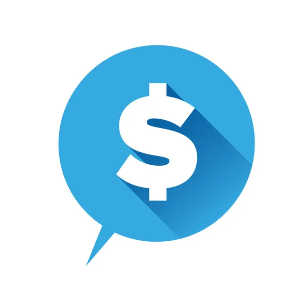 Money icon - dollar sign blue — Stock Vector