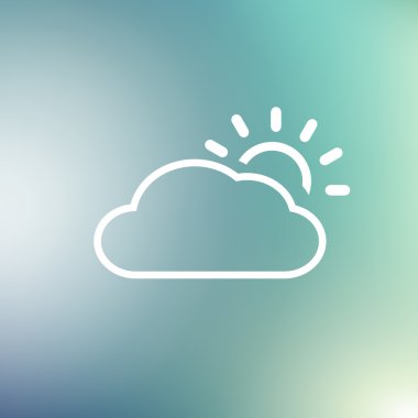 Hava vektör simge, düz tasarım