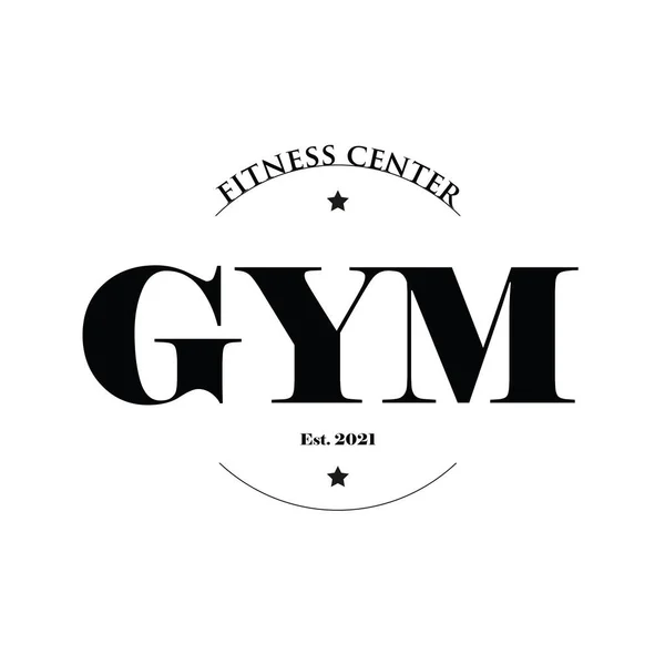 Vector Fitness gym logo mall — Stock vektor