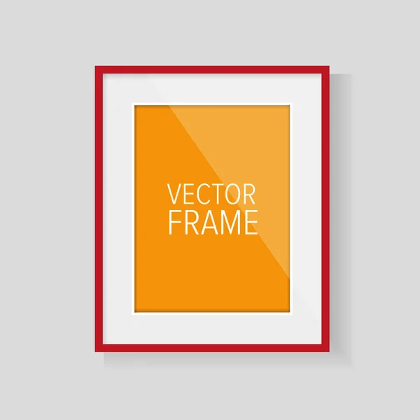 Realistische Vector Frame Rood — Stockvector