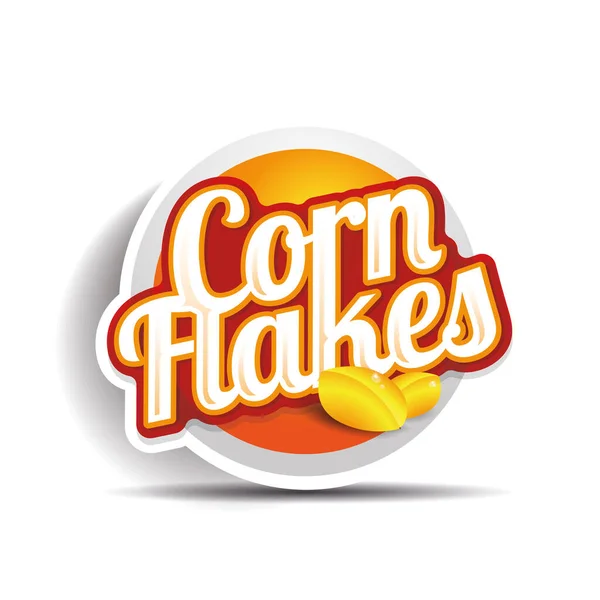 Cornflakes Vector Label — Stockvector