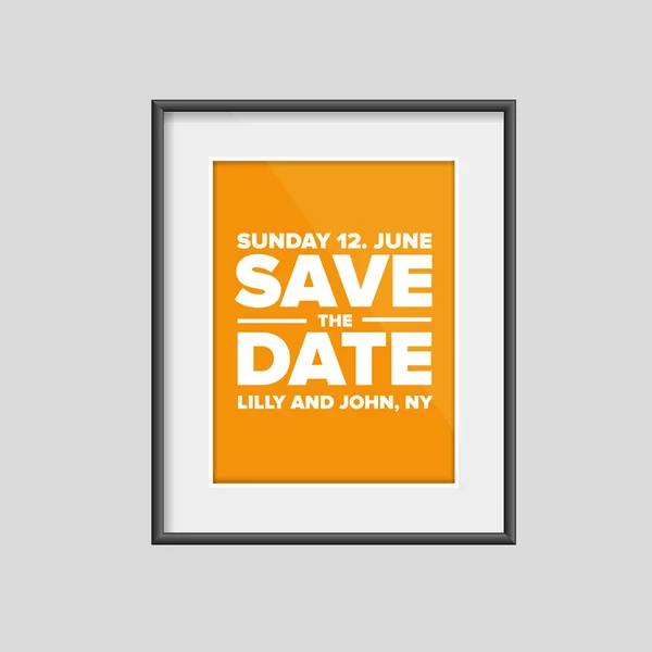 Date Vector Frame — Stock Vector