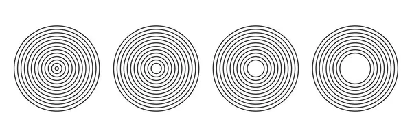 Mitte Des Jahrhunderts Formen Gesetzt Geometrische Linienfiguren Symbole Des Modernen — Stockvektor