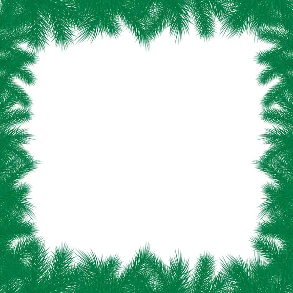 Χριστουγεννιάτικο Δέντρο Κλαδιά Φόντο Πρωτοχρονιά Ταπετσαρία Έννοια Κενό Χώρο Αντιγραφής — Διανυσματικό Αρχείο