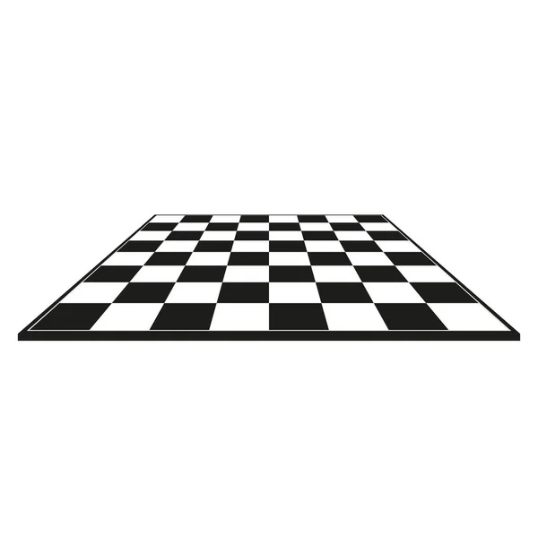 Шахова Дошка Ізометричному Стилі Чорно Біла Настільна Гра Векторні Ілюстрації — стоковий вектор