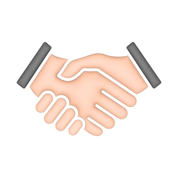 Handshake Icon Business Deal Symbol Illustration Isolated White — ストック写真