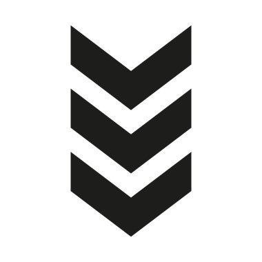 Ok sembolü mü? Siyah oklar yerleştirildi. Karıştırma etkisi. Vektör beyazda izole edildi.