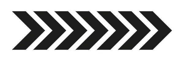 Symbol Šipky Černé Šipky Nastaveny Mizelný Efekt Vektor Izolovaný Bílém — Stockový vektor