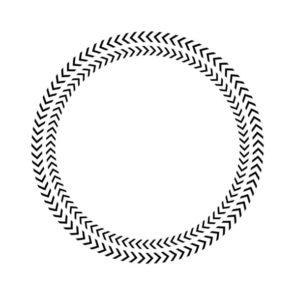 Chevron Circle Arrow Icon Arrow Frame Vector Isolated White — 图库矢量图片