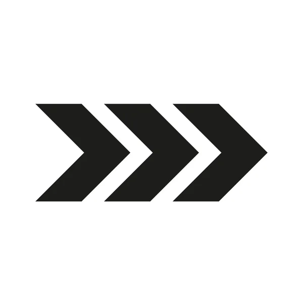 Symbol Šipky Černé Šipky Nastaveny Mizelný Efekt Vektor Izolovaný Bílém — Stockový vektor