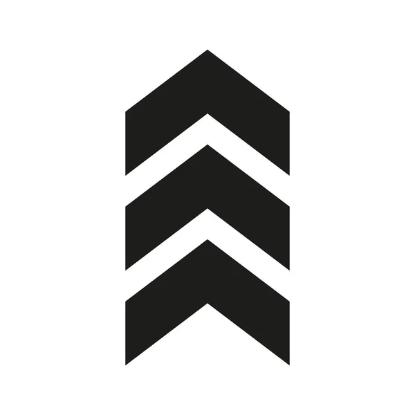 Arrow Chevron Symbol Black Arrows Symbols Set Blend Effect Vector — Image vectorielle