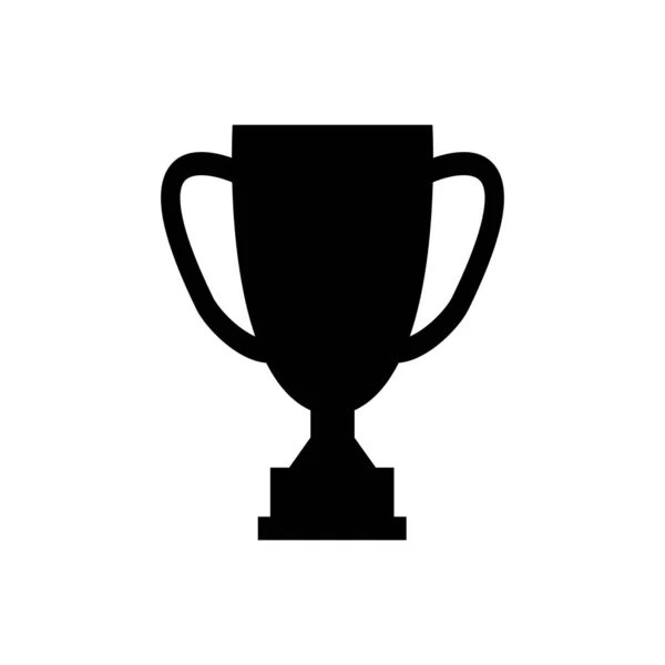 Trophy Cup Award Cup Silhouette Winner Symbol Vector Isolated White — Wektor stockowy