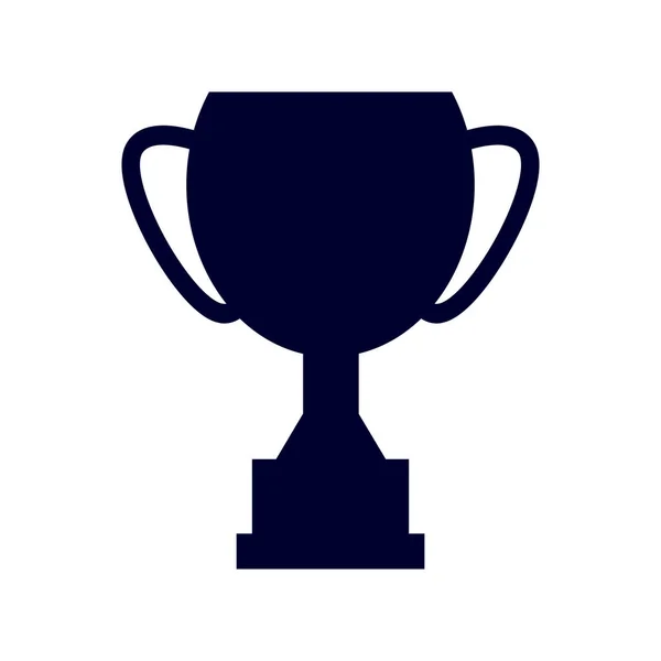 Trophy Cup Award Cup Silhouette Winner Symbol Vector Isolated White — Wektor stockowy