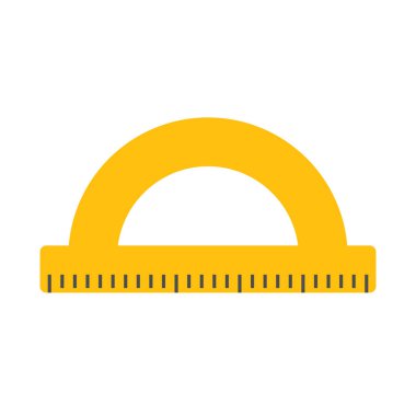 İletki cetvel. Eğitim ölçüm aracı. Vektör beyazda izole edildi.