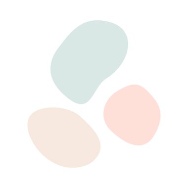 Soyut sıvı yuvarlak pastel renk şekilleri ayarlandı. El çizimi dairesel sıvı geometrik formlar. Mürekkep lekesi sembolleri grubu. Vektör illüstrasyonu beyazda izole edildi.