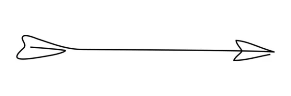 Безперервна Лінія Малювання Стрілка Символ Літаючого Валу Цільова Стрілка Векторні — стоковий вектор