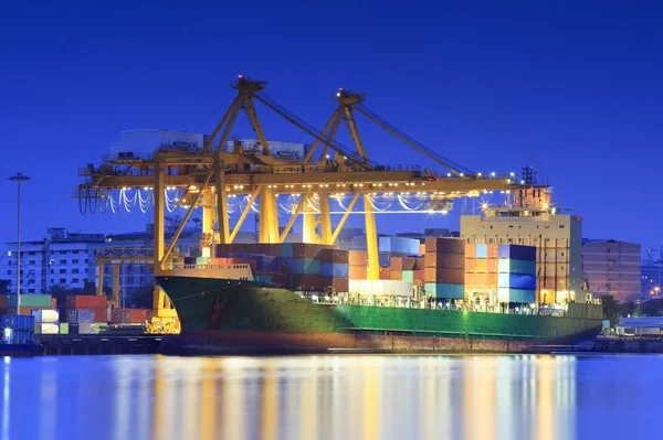 klongkuay - açık mavi gökyüzü ile bangkok liman