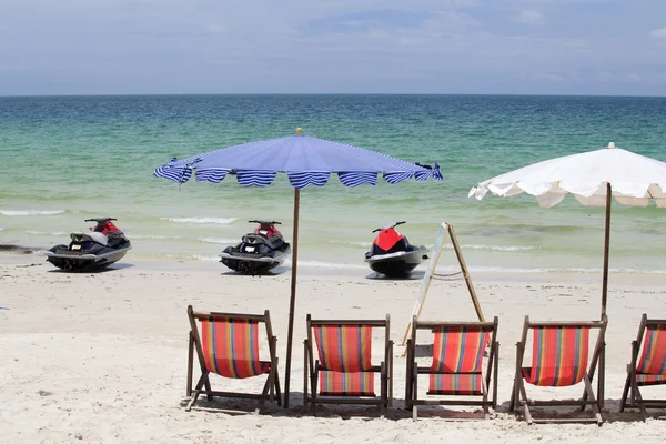 Jet Ski and deck chair — Stock Photo, Image