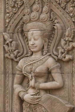 apsara heykeller vasıl angkor wat