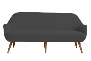 izole beyaz renkli arka plan ile modern koltuk