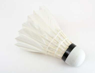 Badminton raketle beyaz