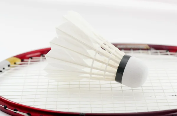 Badminton raketle — Stok fotoğraf