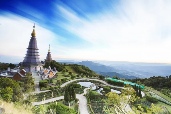 Landscape of two pagoda — Stock Photo, Image