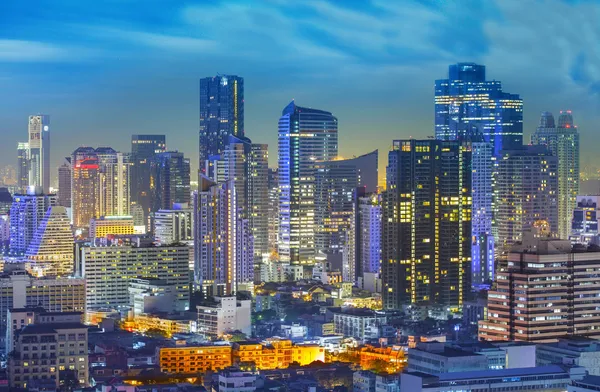 Bangkok city night view — Stockfoto