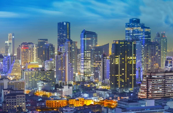 Bangkok city night view — Stockfoto