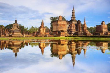 sukhothai Tarih parkı ana Buda heykeli