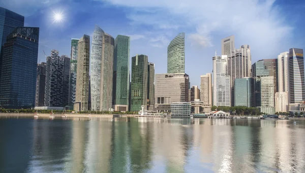 シンガポールの金融街 — ストック写真
